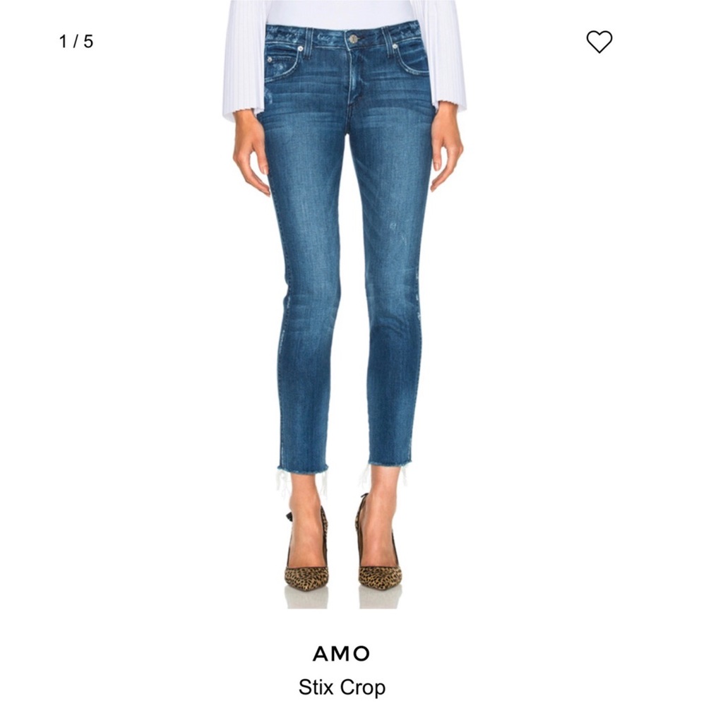 AMO - Stix Crop Jean in Pacific